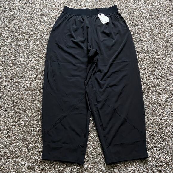 Prana Railay High Rise Pant Women's M Black Relaxed Straight Leg Pull On UPF 50+ - Picture 5 of 13